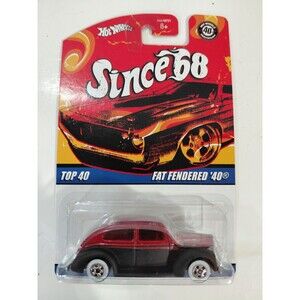 NIP Hot Wheels Since 68 40th Anniversary 1:64 Die Cast 1940 Fat Fendered